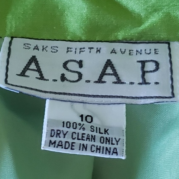 NEW ASAP Saks Fifth Avenue Silk Sleeveless Shirt Dress-Local Pickup Available - Picture 6 of 7